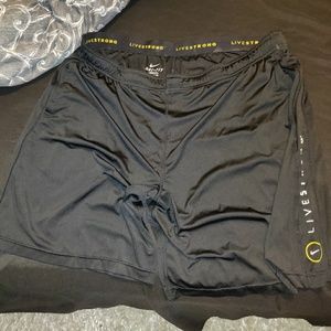 Nike Livestrong Dri Fit Black Running Shorts